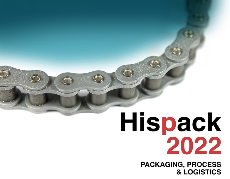 Cadenas de rodillos de larga duración expuestas en Hispack